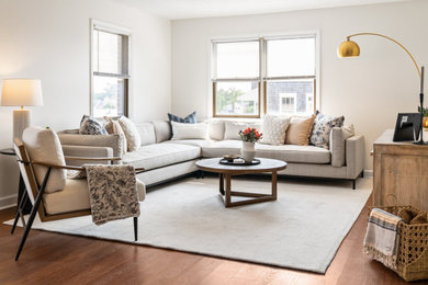 Transitional living room photo in Other