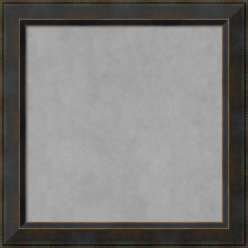 Framed Magnetic Board, Signore Bronze Wood, 24x24