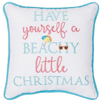 Have Yourself A Beachy Little Christmas Holiday Accent Pillow