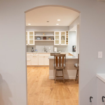 Basement Renovation with Play Area and Kitchenette