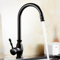 Antique Bronze Black Brass Kitchen Sink Tap TB0165 - Kitchen Faucets