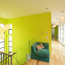 upstairs