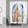 Watercolor Nativity 71x74 Shower Curtain