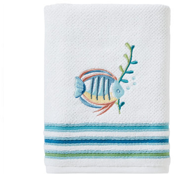 SKL Home Ocean Watercolor Bath Towel