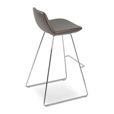 sohoConcept - 24" Elegant Counter Stool, Bronze Gray PPM - Bar Stools and Counter Stools