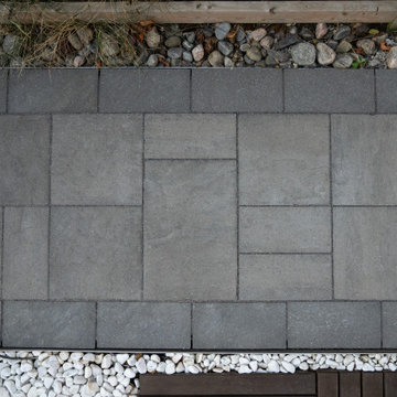 Modern Interlock Walkway & Backyard Landscape Design