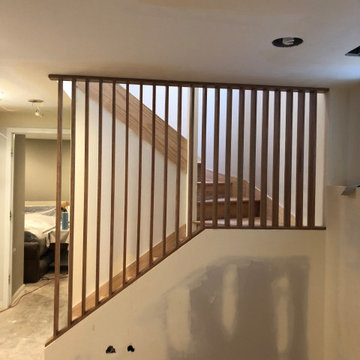 Room Divider, Stair Partition and Oak Stair Treads