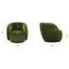 Poly and Bark Poole Swivel Lounge Chair, Distressed Green