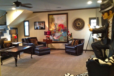 Eclectic home theater photo in Other