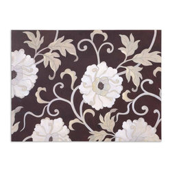 www.essentialsinside.com:climbing neutral floral, wall art - Artwork
