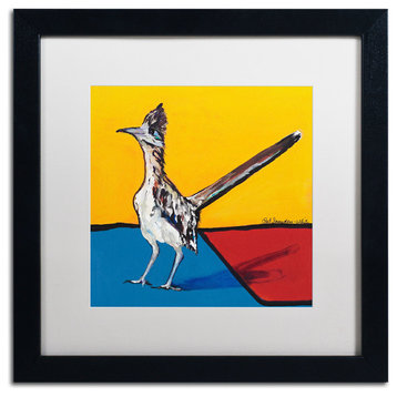 'On Your Mark' Matted Framed Canvas Art by Pat Saunders-White