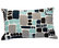 Area Inc. Pebbles Aqua X-Small Decorative Pillow 12"x18"