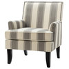 Herrera Classic Armchair With Pattern, Gray