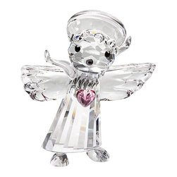 Inviting Home Inc. - Crystal Loving Angel - Decorative Objects And Figurines