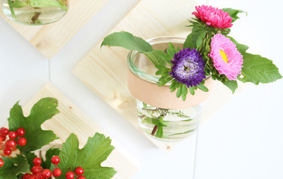 DIY : Fabriquez de jolis vases muraux pour vos fleurs fraîches