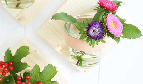 DIY : Fabriquez de jolis vases muraux pour vos fleurs fraîches