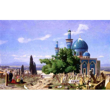 Jean-Leon Gerome Cemetery Gone to Seed Wall Decal