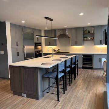Gray Kitchen Design Sherman, CT