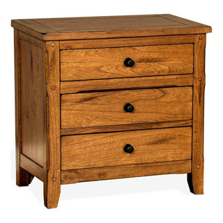 Sunny Designs Sedona 29" Petite Traditional Wood Night Stand in Rustic ...
