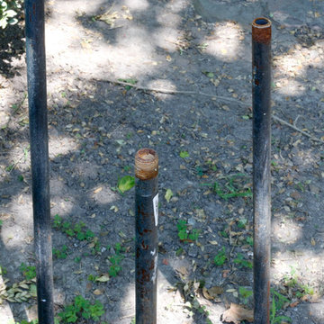 Plumbing Pipe Solar Globe Lamps