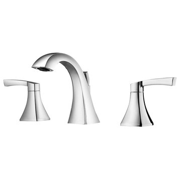 Abbie Two-Handle 8-Inch Widespread Bathroom Faucet Polished Chrome