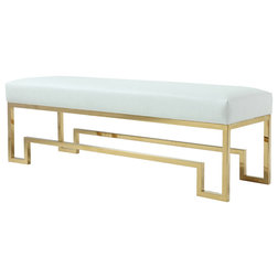 Contemporary Upholstered Benches by Pangea Home