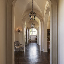Moldings, crown, coffered ceilings