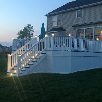 Composite Deck, Sod, Low Voltage Lighting, Playground, and Back Yard Renovation