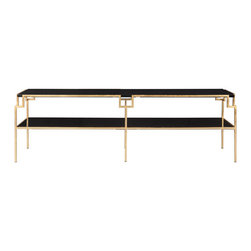 Worlds Away Black/Gold Helen Coffee Table - Coffee Tables