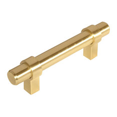 Cosmas 161-3BB Brushed Brass 3” CTC (76mm) Euro Bar Pull