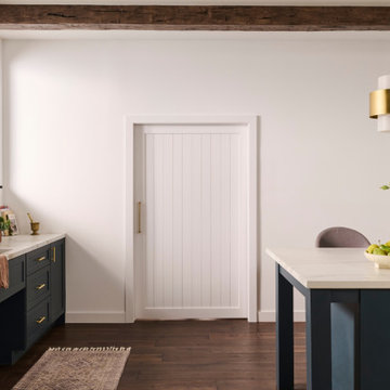 1560SC Pocket Door Frame Kit with Soft-Close in ADA-Compliant Kitchen