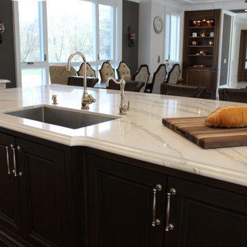 Face framed, solid wood painted kitchen remodeling. Thornhill 2019