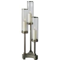 Risto Brushed Aluminum Candleholder
