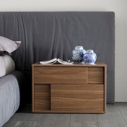 Cloud Brown Night Shtand by Rossetto - Nightstands And Bedside Tables