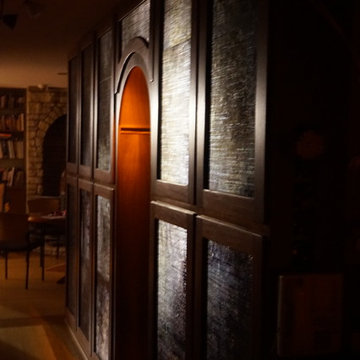 Pantry (doors) in entry hall