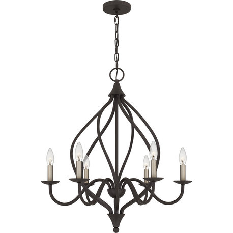 Quoizel DUP5025OZ 6-Light Chandelier, Dupont