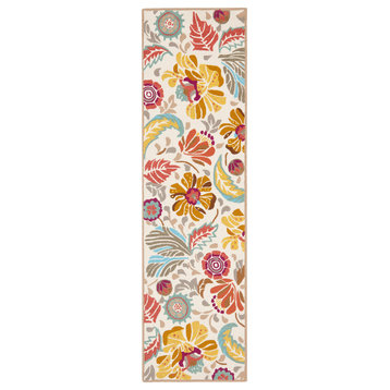 Safavieh Four Seasons Collection FRS475 Rug, Ivory/Gray, 2'x6'