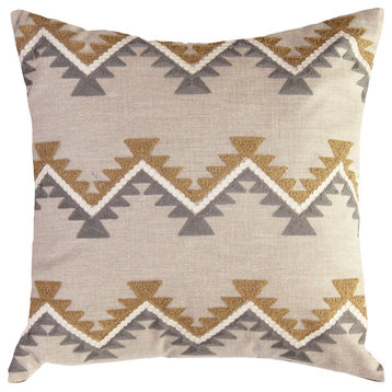 Pillow Decor, Tulum Ranch Embroidered Throw Pillow 20x20