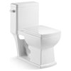 Block II 1-piece 1.27 GPF High Efficiency Single Flush Round Toilet