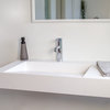 Badeloft Stone Resin Wall-mounted Sink, Matte White