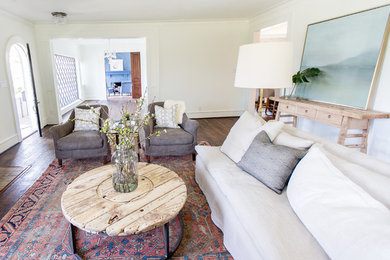 Living room - contemporary living room idea in Dallas