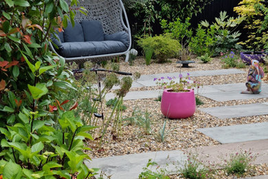 Inspiration for a small mediterranean garden in Surrey.