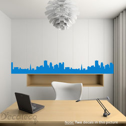 City Skyline large vinyl wall decal - Wall Decals