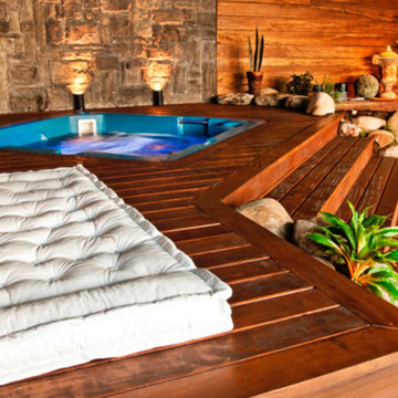 Fiberglass Pool with deck