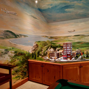 Mural by Design - Rail Road Miniature Playroom