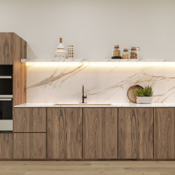 Euro Elegance: A Modern Kitchen Journey