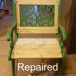 Iron Chair Board Repair - Outdoor Lounge Sets