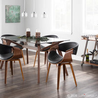 Symphony Chair, Walnut and Black