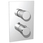Isenberg - 3/4" Thermostatic Shower Valve With Volume Control and Trim, Chrome - **Please refer to Detail Product Dimensions sheet for product dimensions**