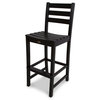 Trex Outdoor Furniture Monterey Bay Bar Side Chair, Charcoal Black